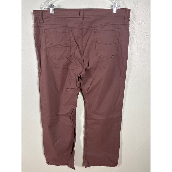 Prana Men's Pants Size 40x30 Mid-Rise Slim Fit Hiking Performance Brown - Picture 10 of 10